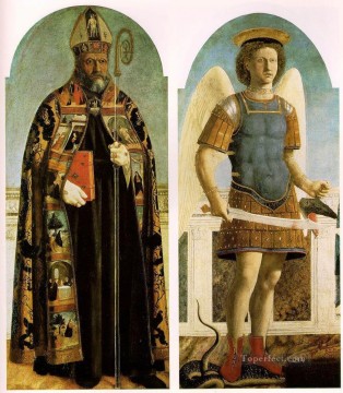  Saint Painting - Polyptych Of Saint Augustine Italian Renaissance humanism Piero della Francesca